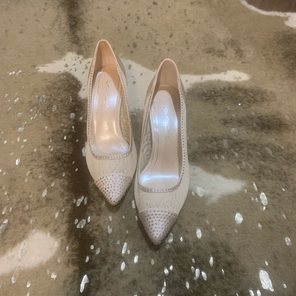 Satin heels